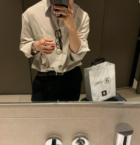  Square Pocket Overfit Corduroy Shirt
