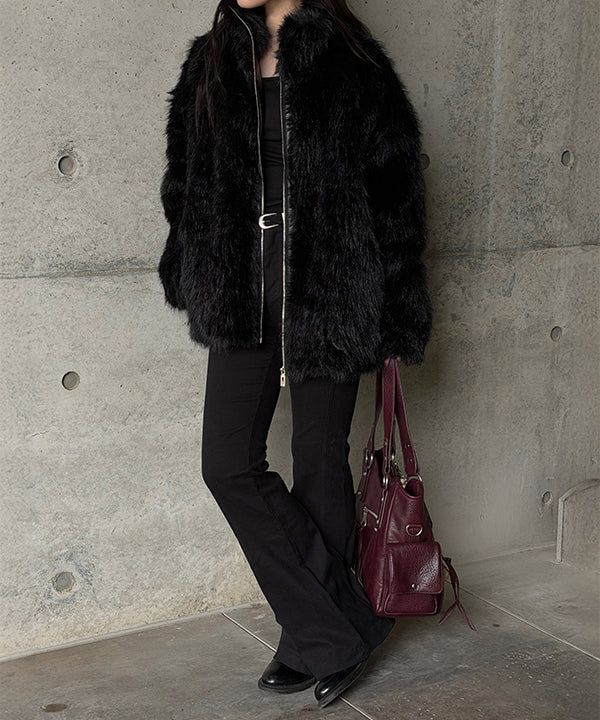 MUZESEOUL（ミューズソウル）の「[F/W] ムードオーバーフィットファージャケット(2color)（ジャケット/アウター）」