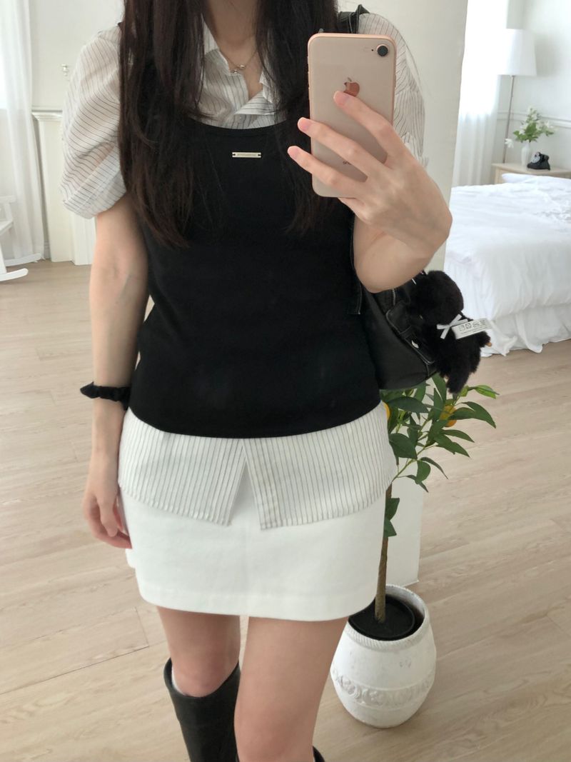 Shape Stripe Shirt (2 colors)