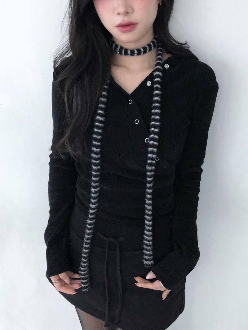moroi（モロイ）の「Stripe slim muffler（Fashion Accessories）」