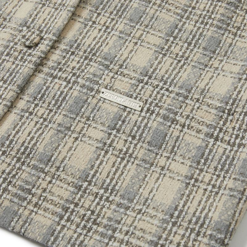 ツイードセットアップショートジャケット / Tweed Set-up Short Jacket [GREY]