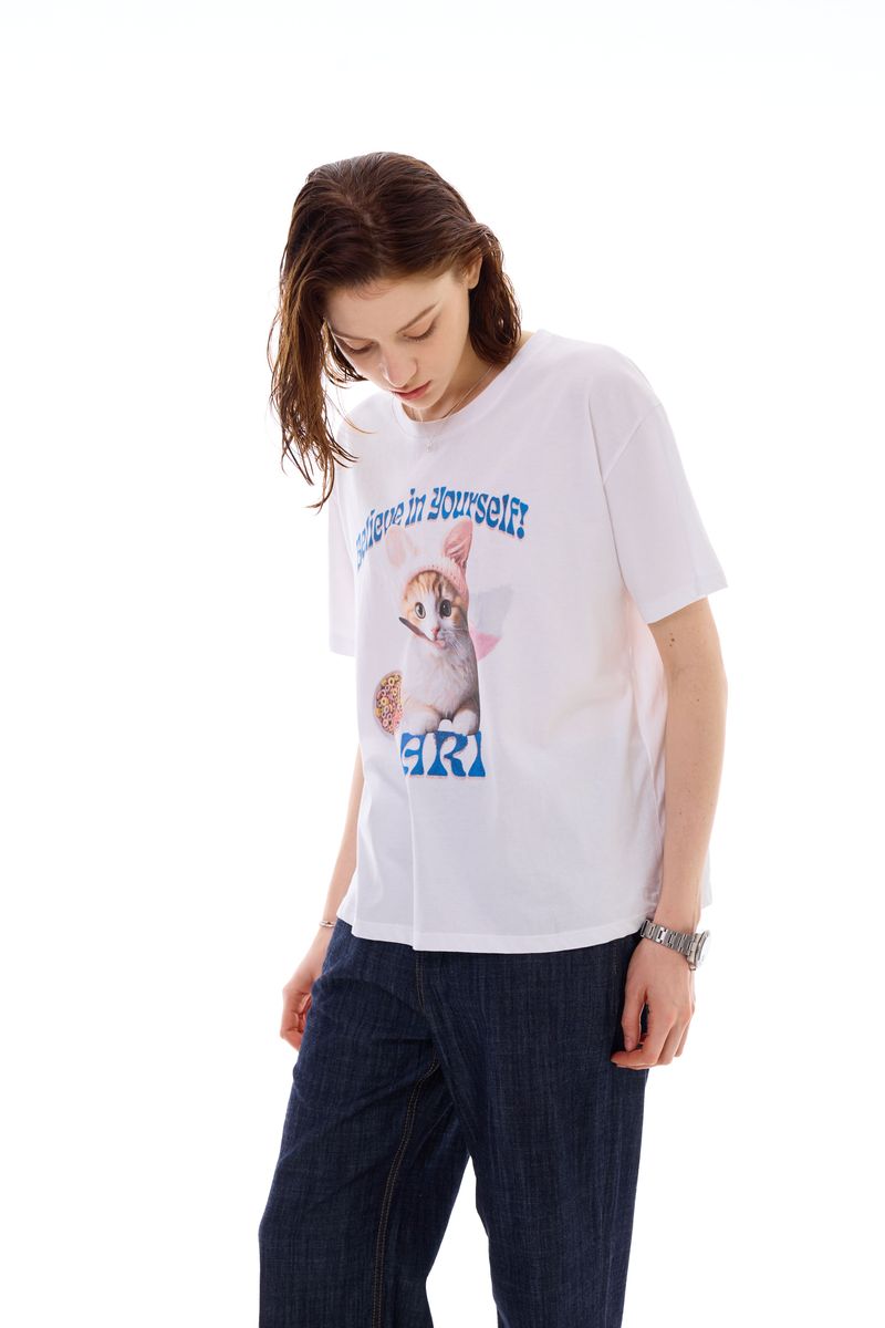 RABBIT CAT T-SHIRT