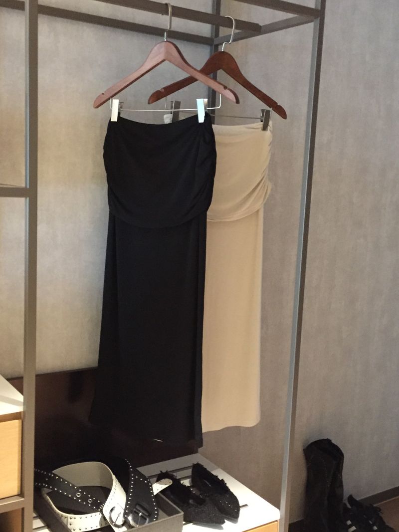 Jelly Shirring Long Skirt