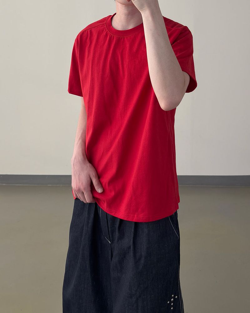 Nick Line Layered Short Sleeve T-Shirt