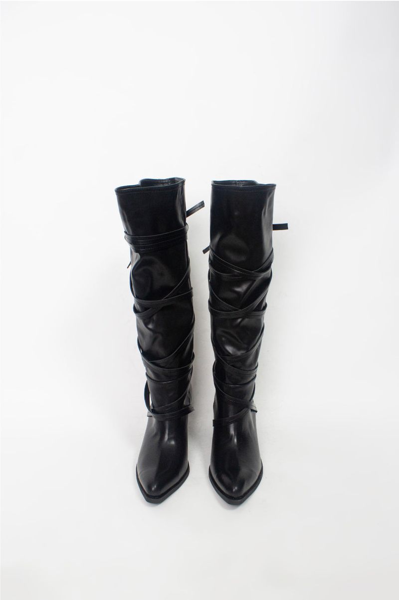 Strap Western Boots (2 color)