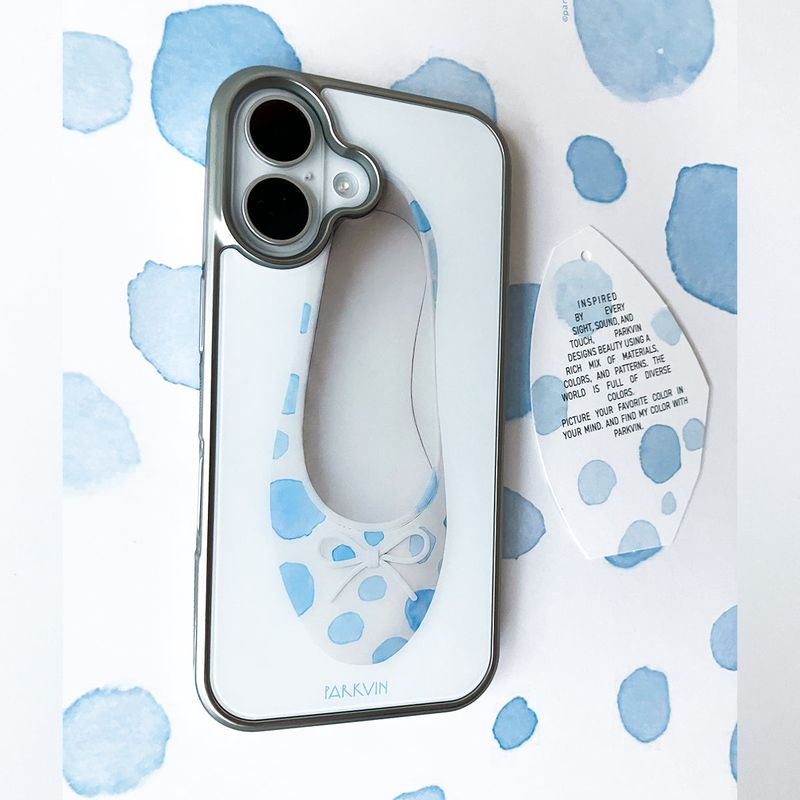 [Glass] water drop shoes case 