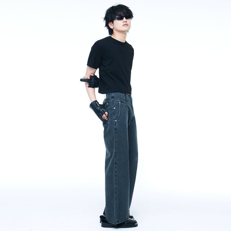 Men's Crop T-Shirt Black