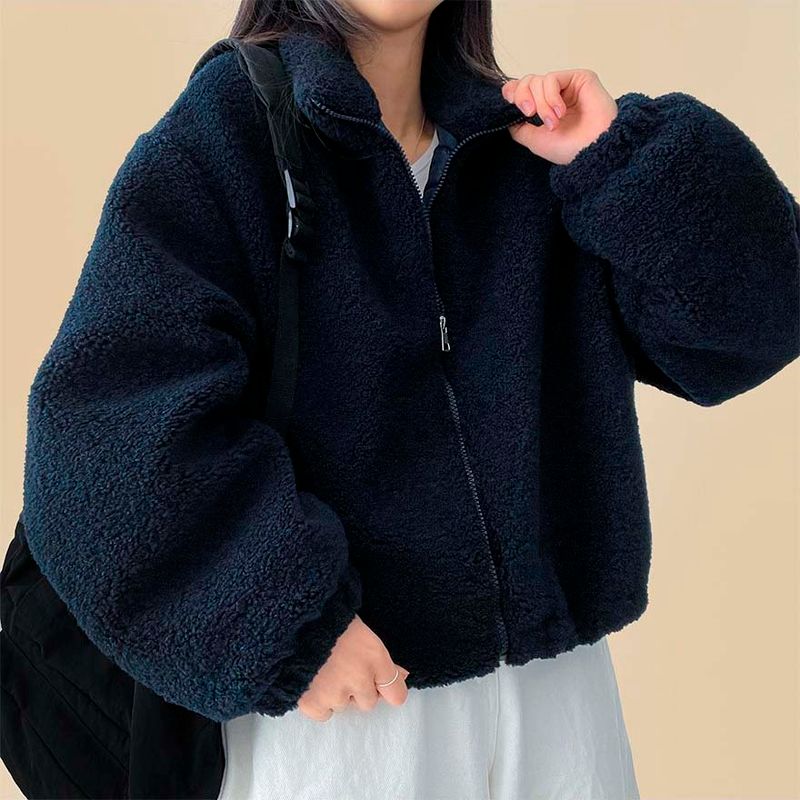 Pelo Thick Dumble Fleece Zip-Up Jumper