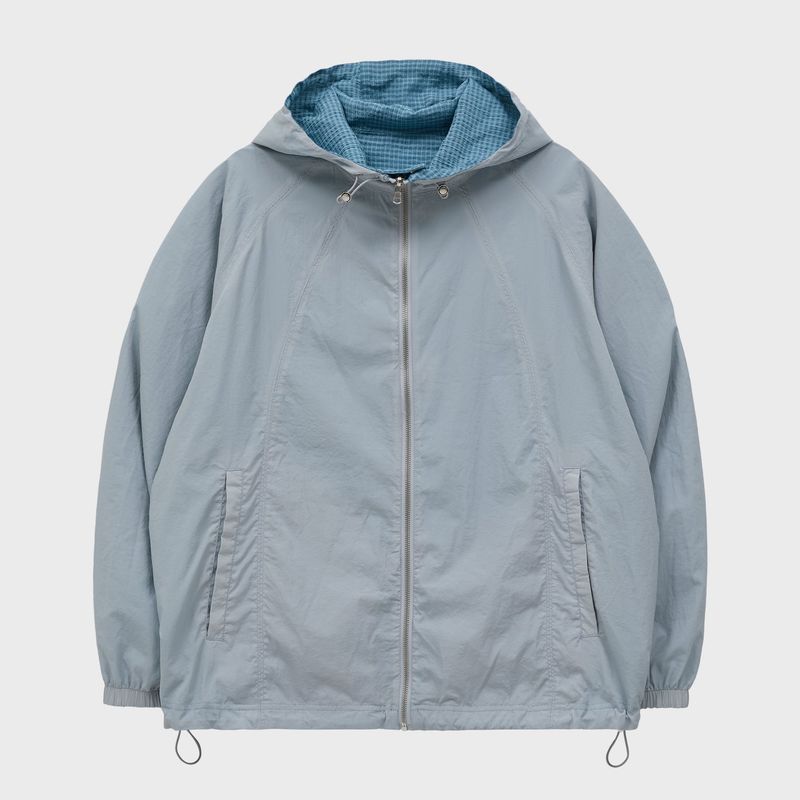 Reversible Check Windbreaker