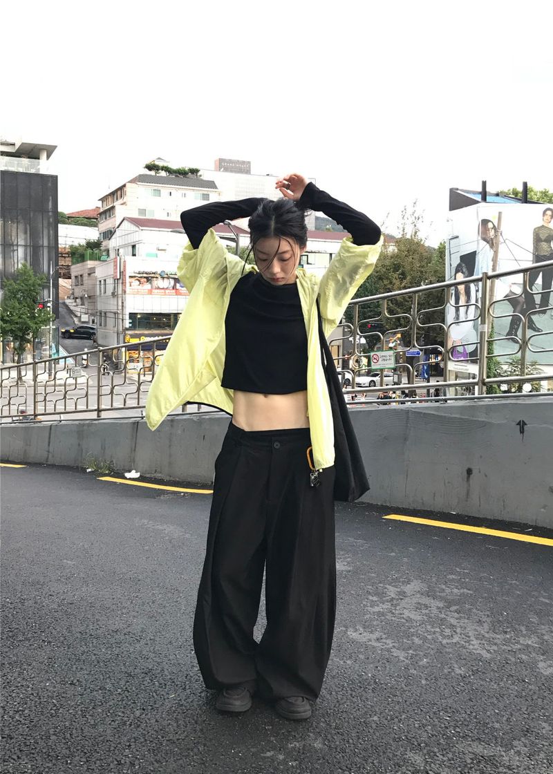 WOOHWA(ウファ)の「 STRUCTURE ワイドスラックスパンツ(パンツ)」
