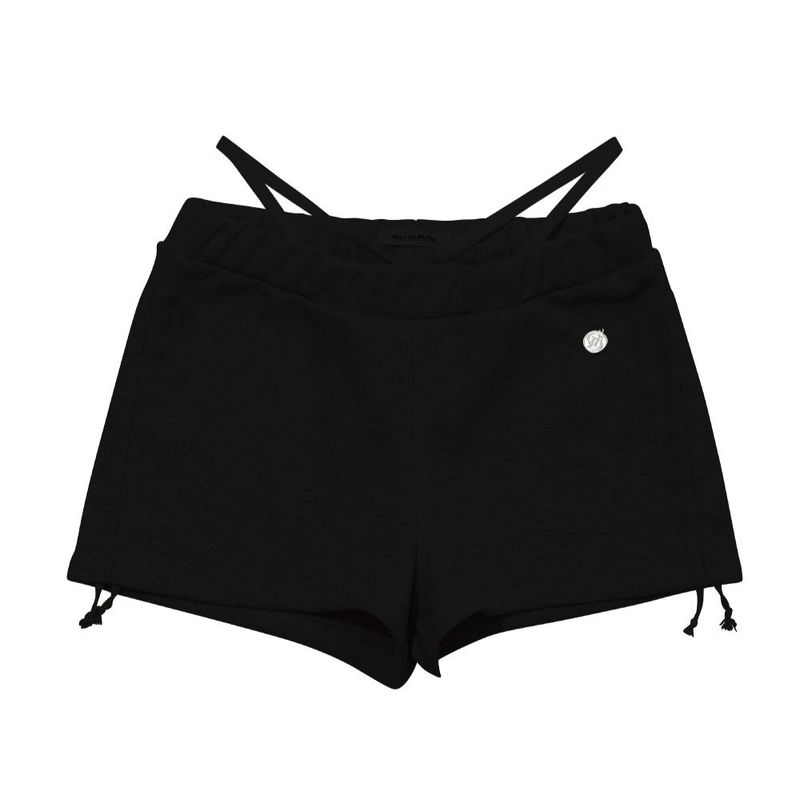 SHIRRING STRING MICROSHORTS_BLACK