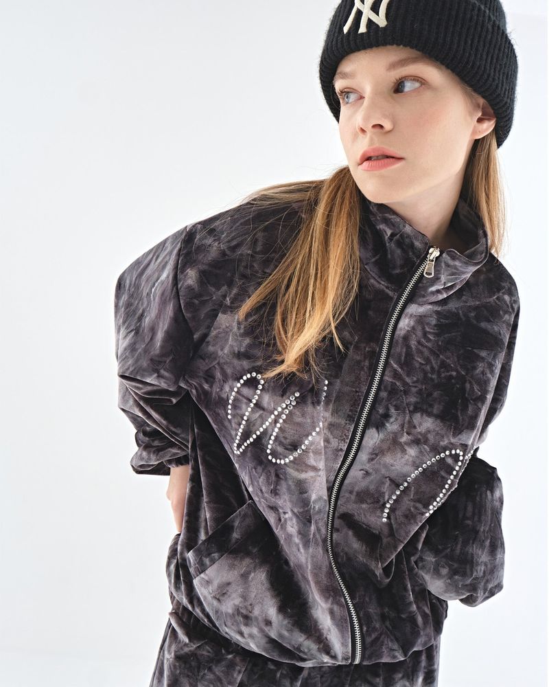 VELVET CREASE JACKET-BL