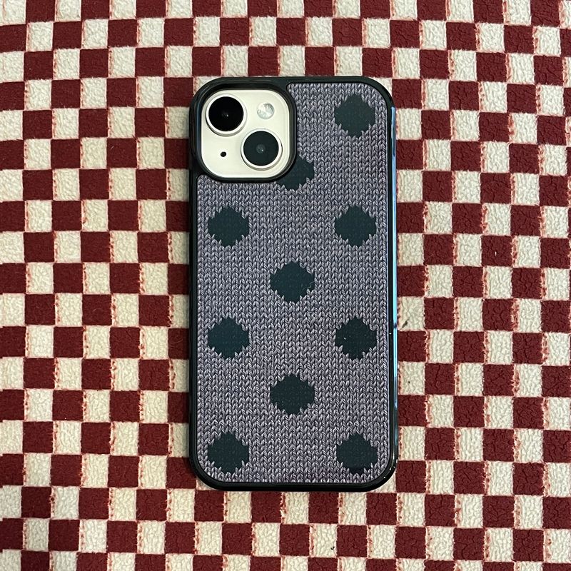DOT GLASS BUMPER CASE_ GRAY & BLACK
