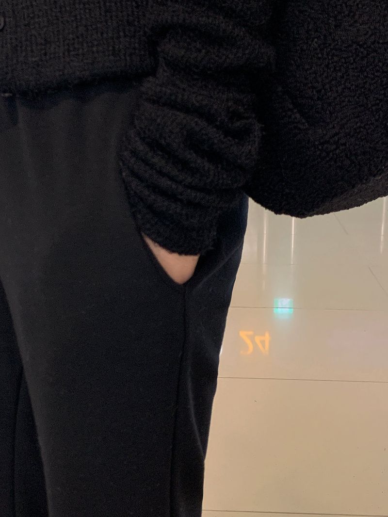 [MADE] Airport long bootcut banding pants -Basic