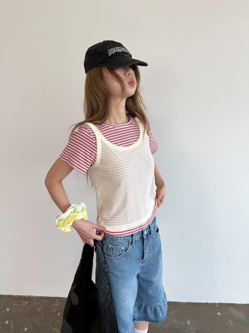 multi stripe T