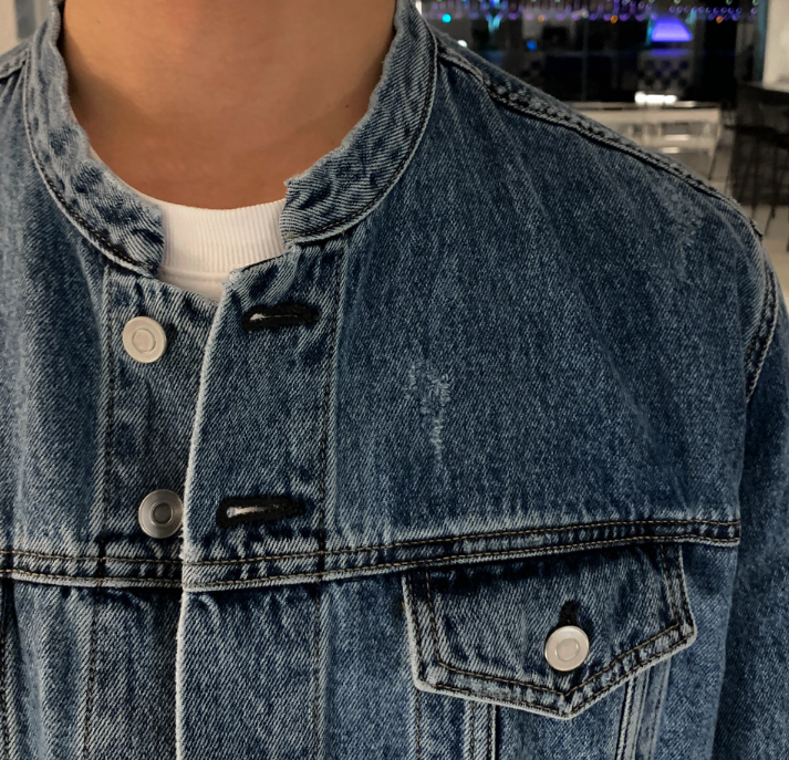 First Semi-Over China Denim Jacket
