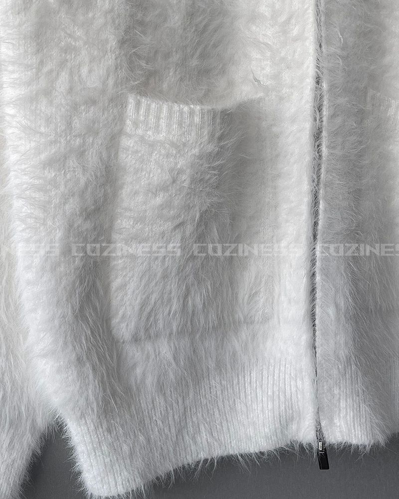 OA Blanc Angora Pocket Zip-Up (3 colors)
