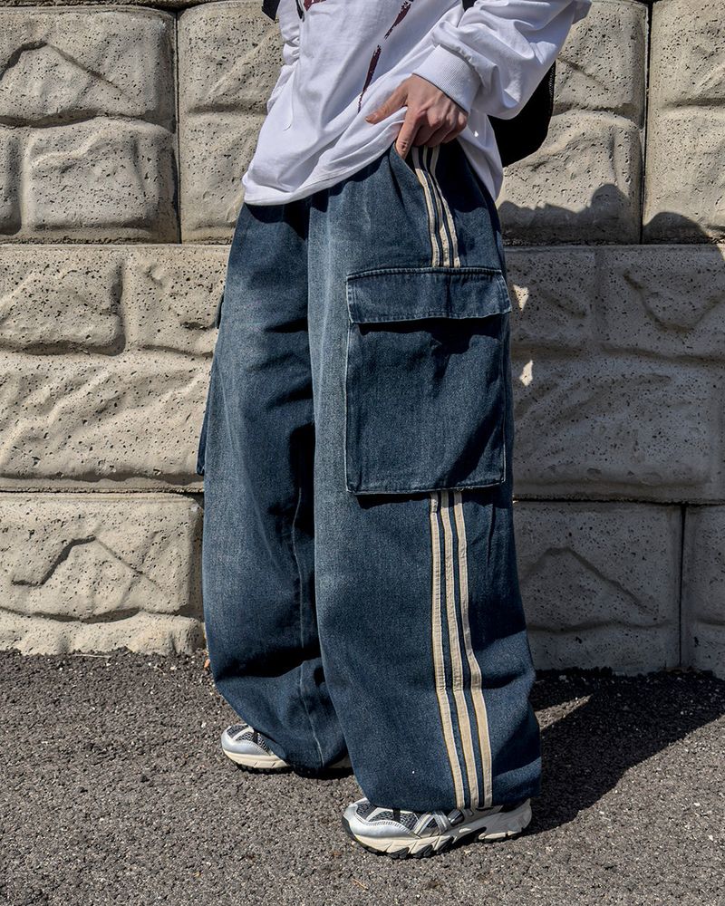 Circuit Wide Track Cargo Denim