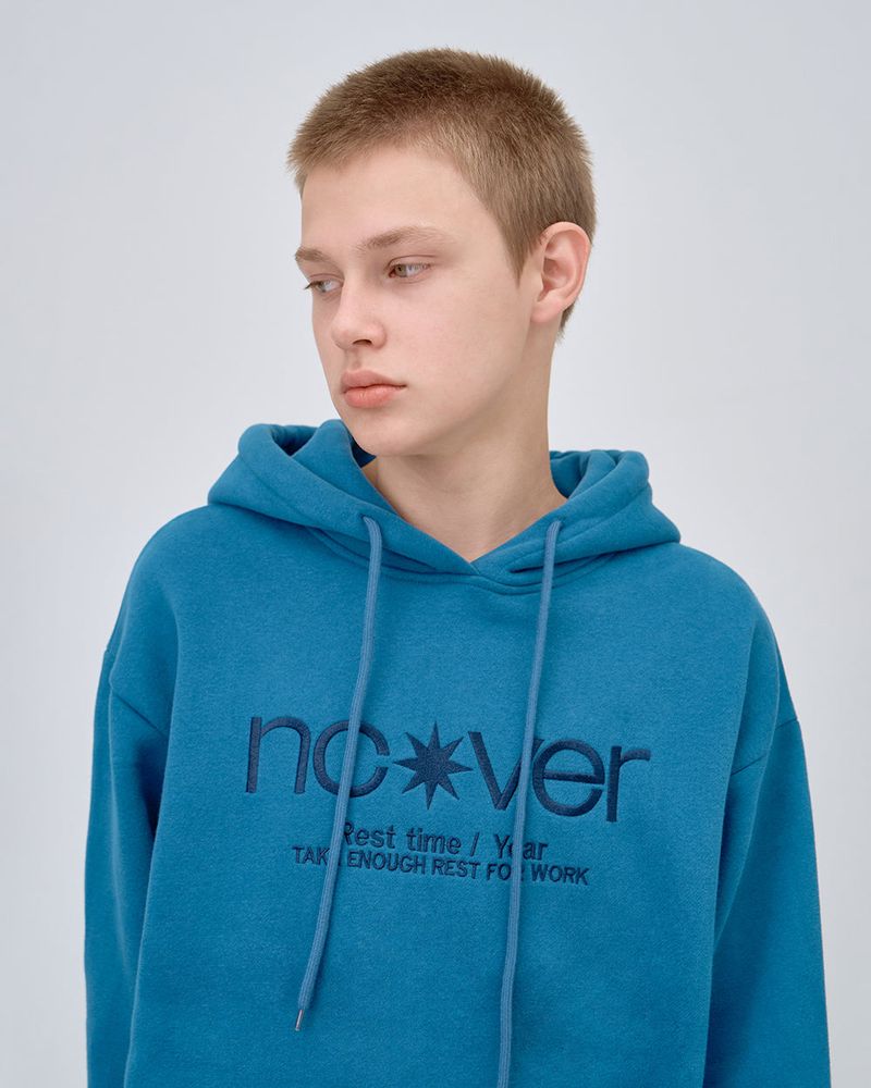 POINT LOGO HOODIE - BLUE