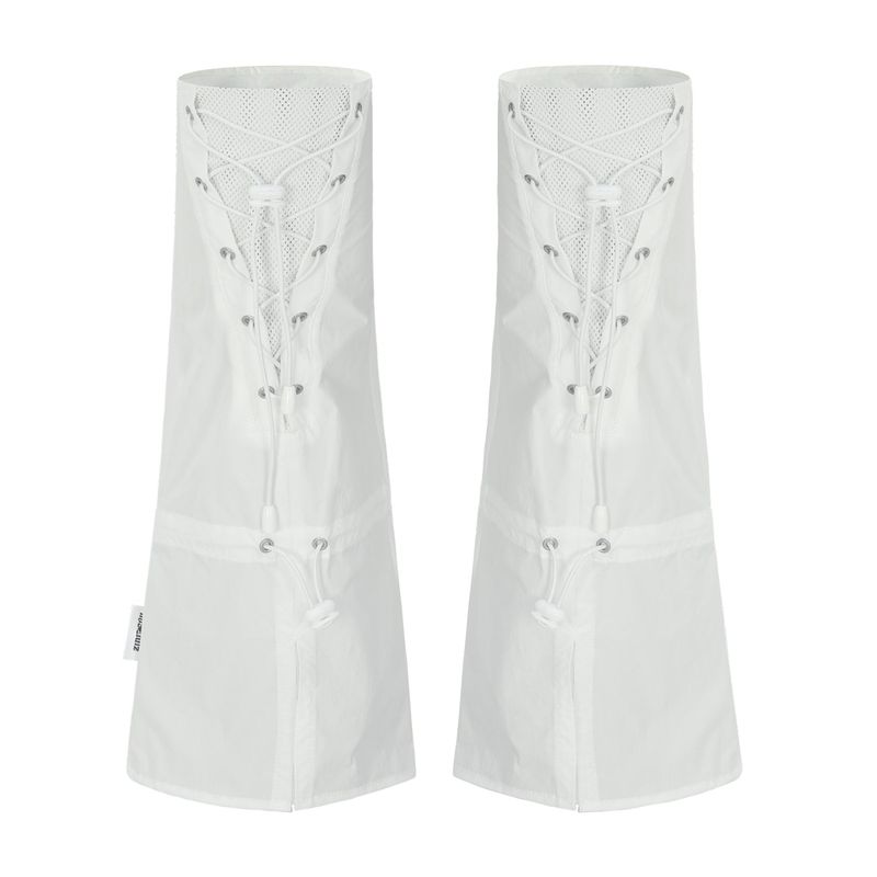 Boxer Sneakers Leg Warmers White