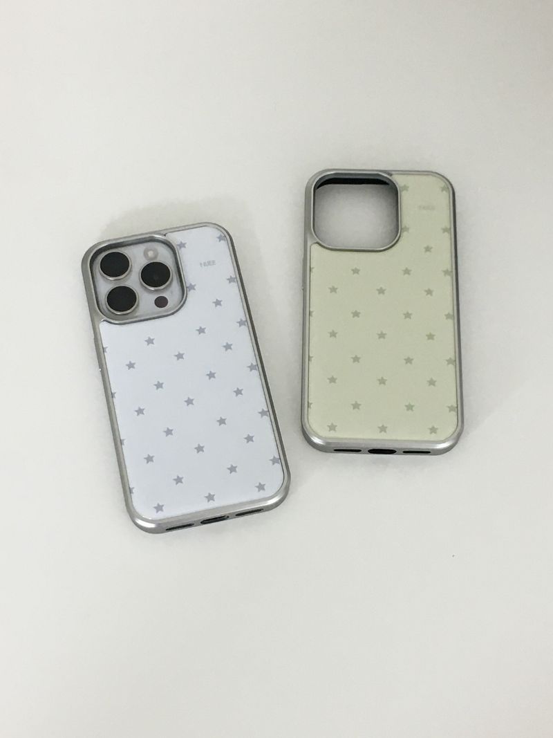s.star white case  (silver epoxy)