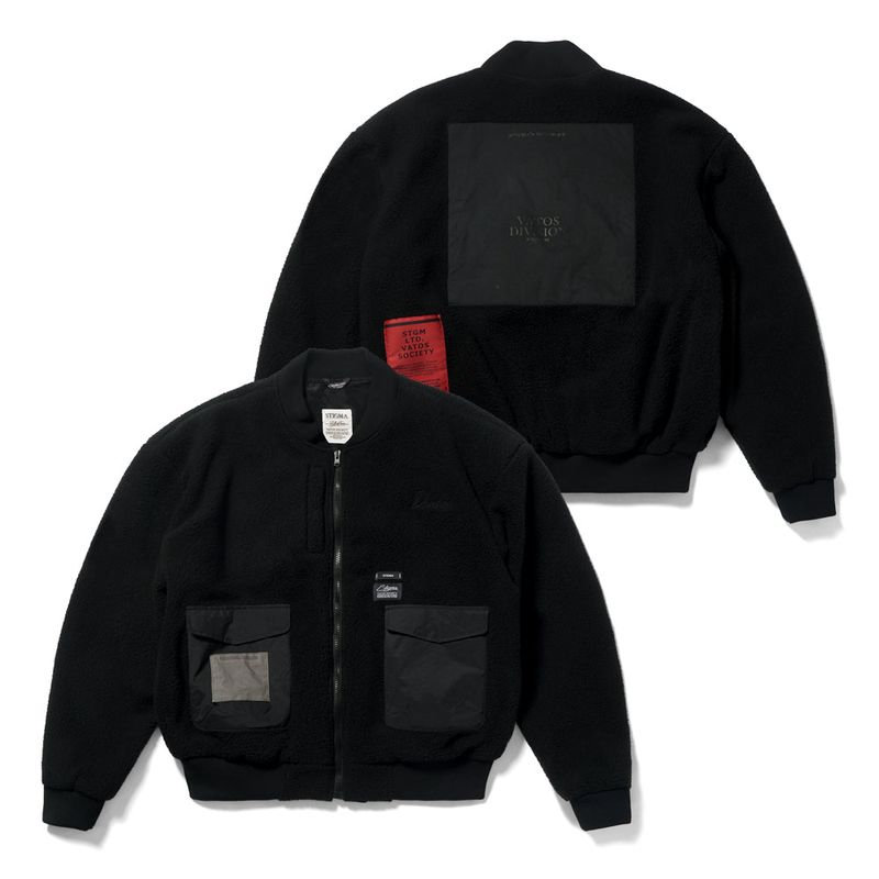 BLEND OVERSIZED FLEECE MA-1 JACKET