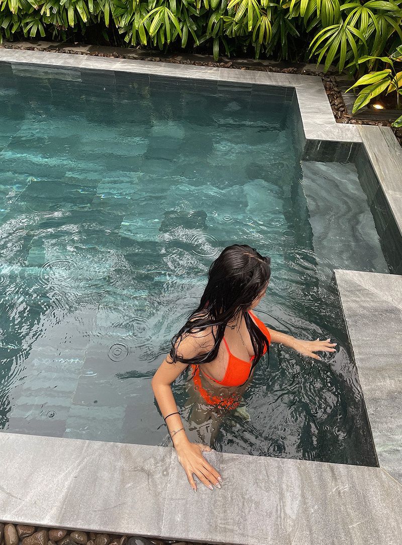 Orange bikini