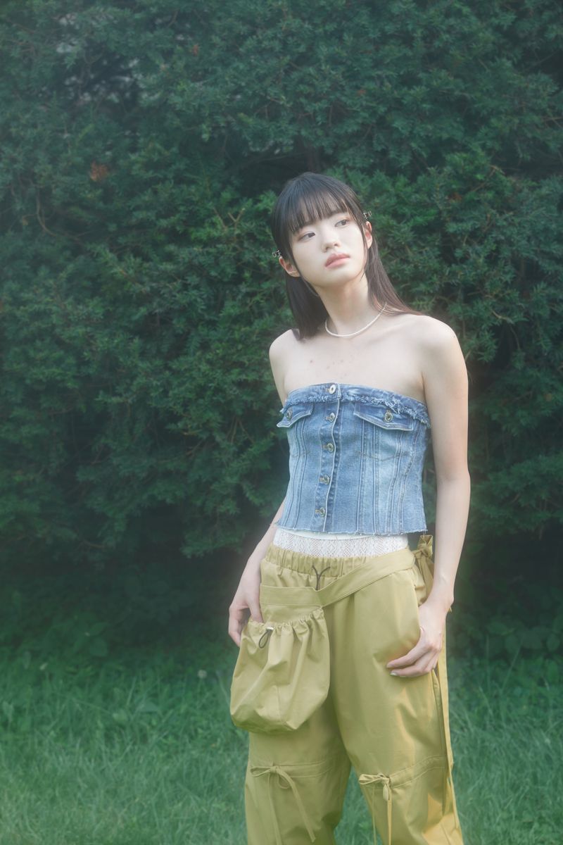  RIBBON STRING PANTS .WITH BAG (BEIGE)