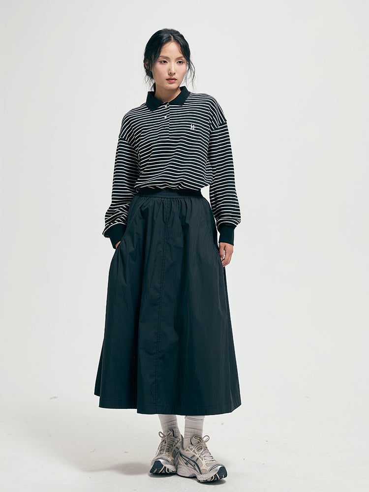 Stripe polo top 