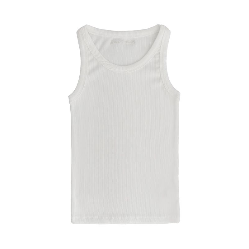[prts made] plan ribbed sleeveless top (6colors)