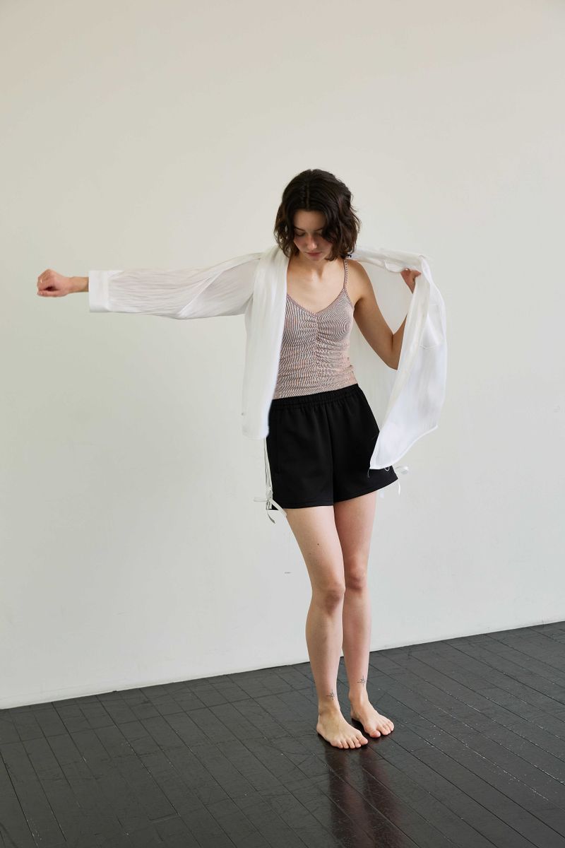 LUMINOUS OVERSIZED SHIRT / WHITE