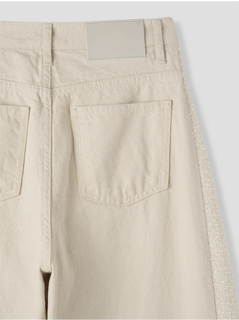 TWILL MIX CURVED PANTS (2C)