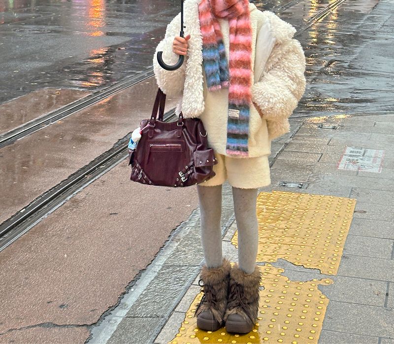 Candy Stripe Colorful muffler