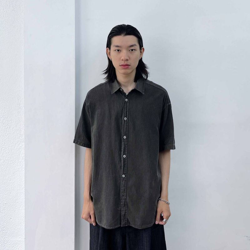 FADE MEET（フェードミート）の「Retro Faded Textured Shirt（Tops）」