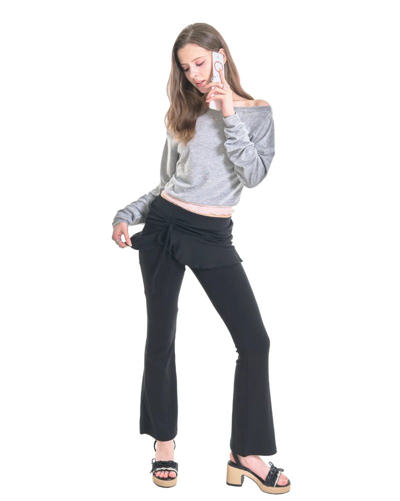 BELLE SKIRT-PANTS [BLACK]