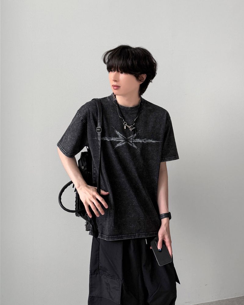 YOURNUS（ユアナス）の「Kira Pigment Half Sleeve（Tops）」