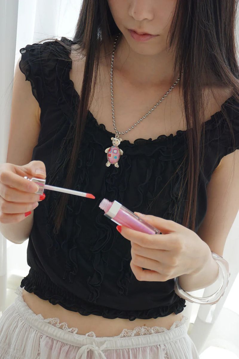 TEDDY SQUARE PATTERN BALL CHAIN