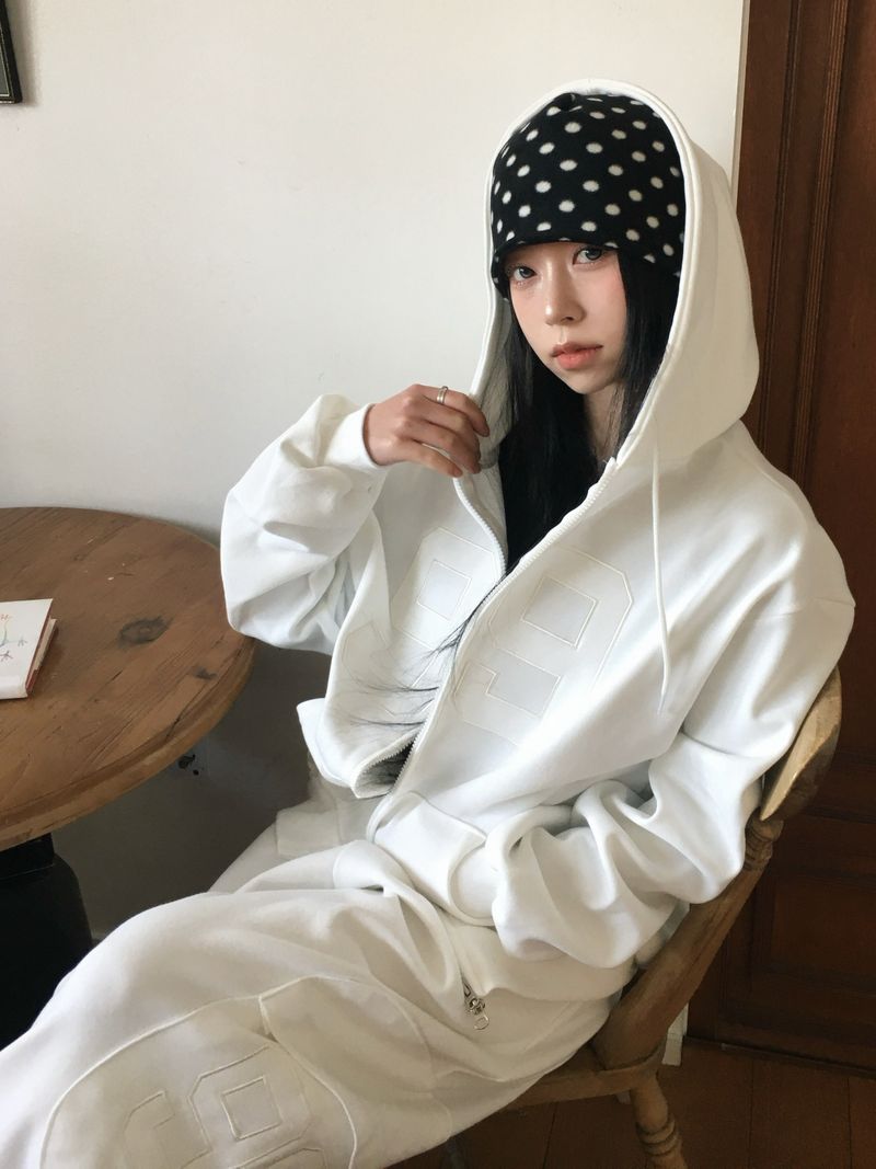 [SET] 99 Round Sweat Hoodie (3c)