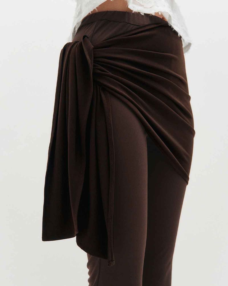 Layered Wrap Tie _ IVORY