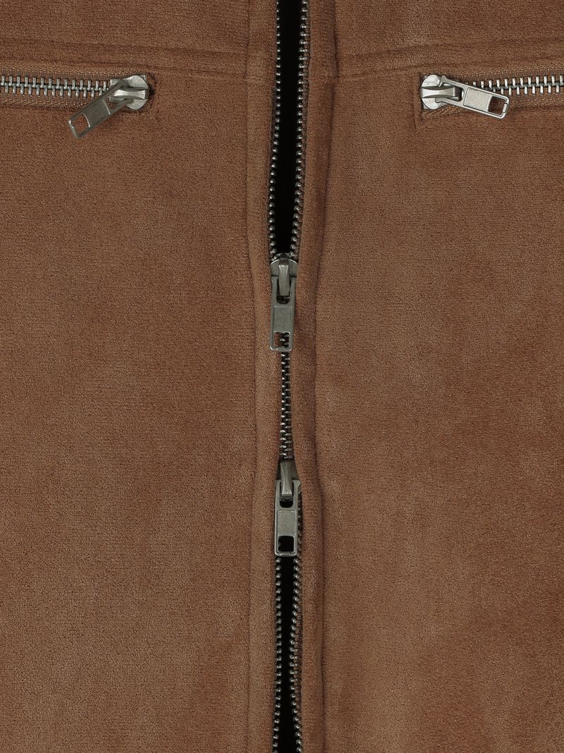 Owen knitwear suede jacket