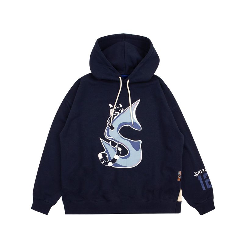 オーバーフィットSタイガーロングフードスウェットシャツ (UNISEX)_SYS2TS07DN