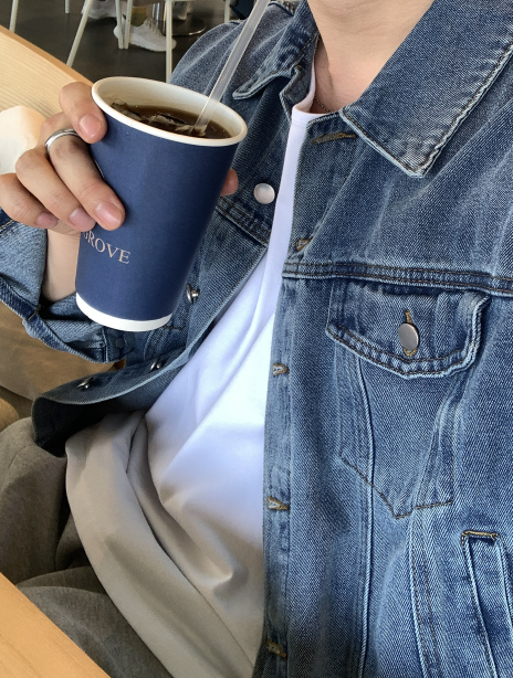 Nechis Washed Cropped Denim Jacket