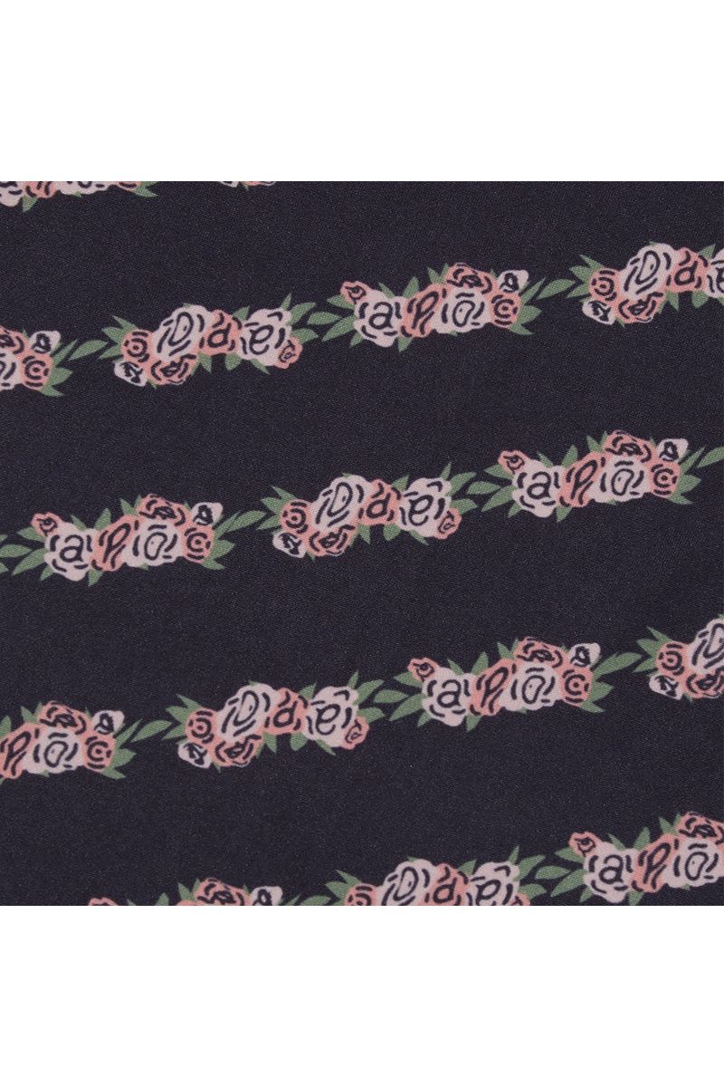 Flower Pattern Turtleneck_Black