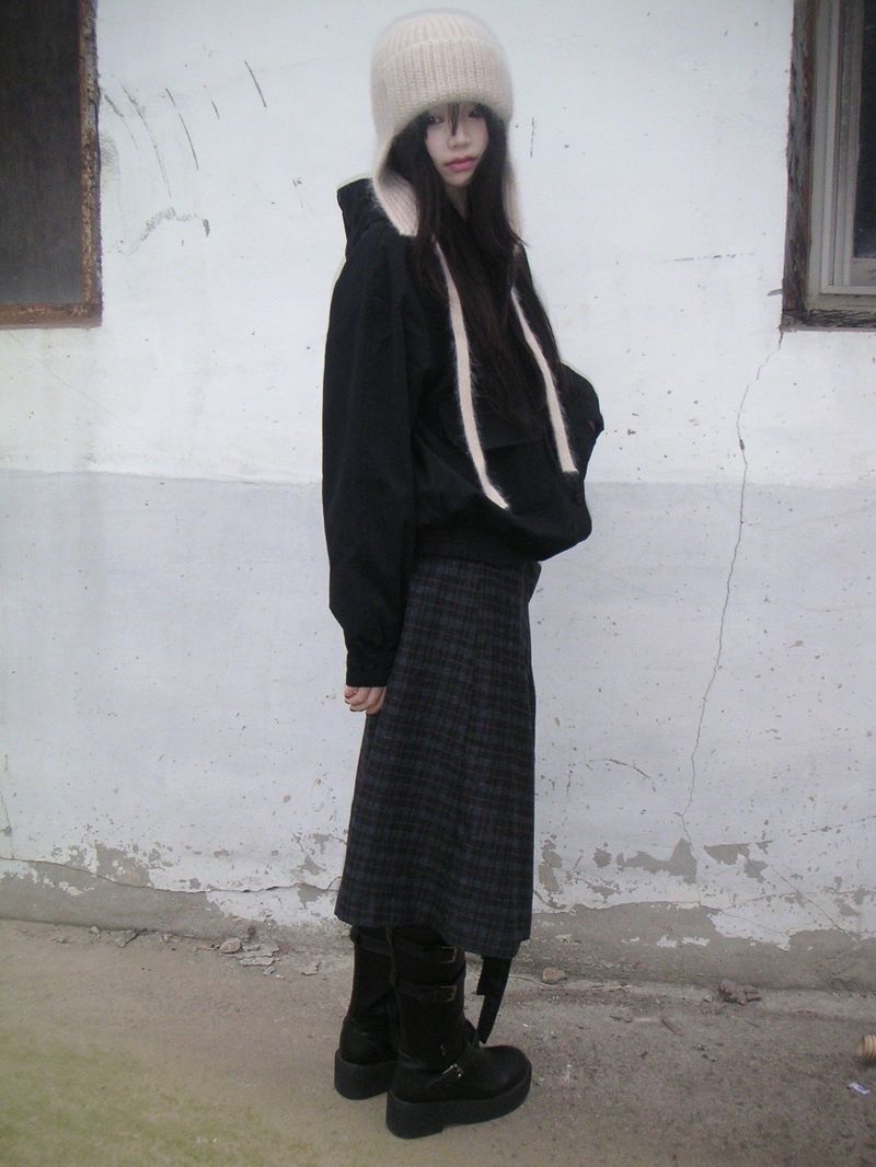 unbal wrap skirt