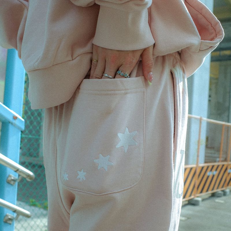 nsn logo sweat pants -pink-