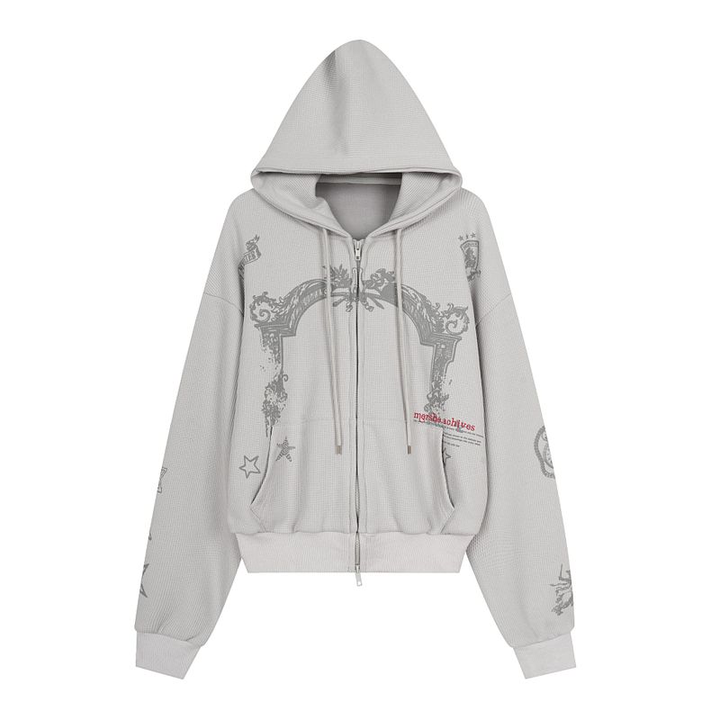 Cozy&Kitsch（コージーアンドキッチ）の「Ophelia Archive Waffle Hoodie Zip-up（Jackets/Outerwear）」