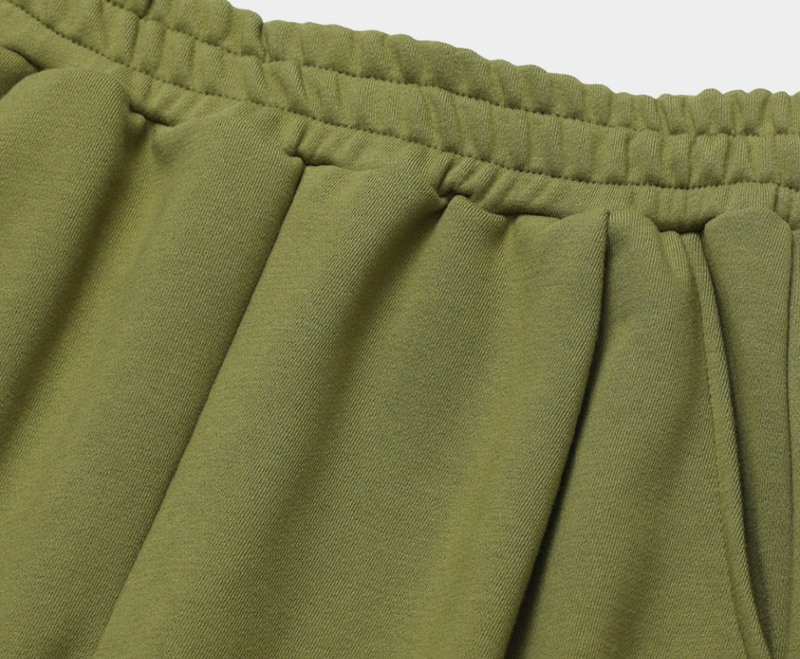  Liu Pin Tuck String Wide Banding Pants