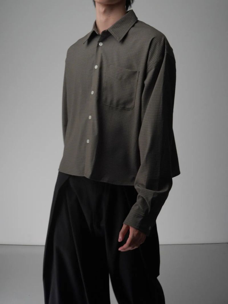 Remesso（レメッソ）の「RB53 Boxy Micro-Check Shirt（Tops）」