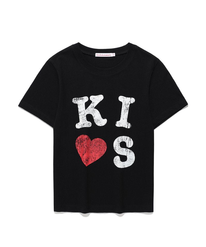 Kims Fresh Cotton Market(キムス フレッシュ コットン マーケット)の「キスマールロゴTシャツ Black(トップス)」