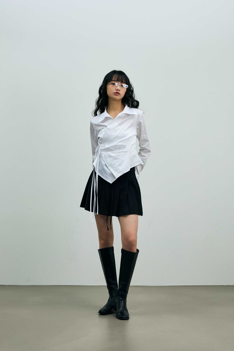 HALO WRAP SHIRT / WHITE